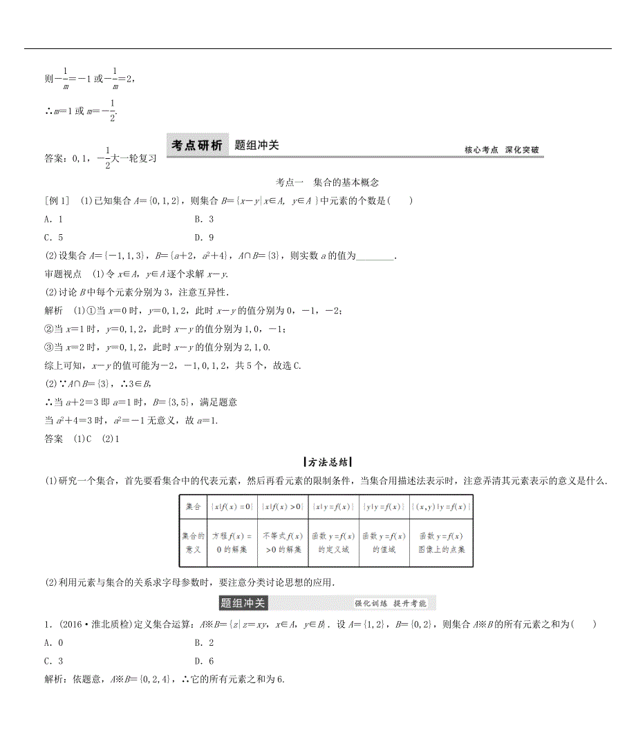 高考数学大一轮复习 第一章 集合与常用逻辑用语 文 北师大版_第3页