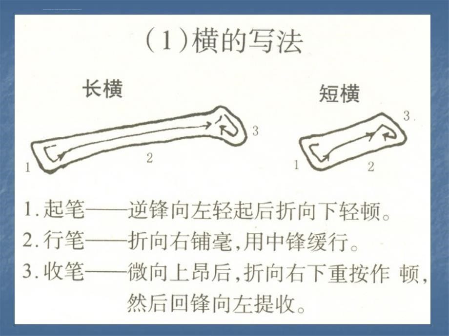 毛笔基本笔画教程课件_第5页