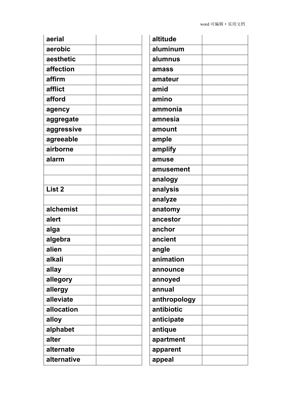 俞敏洪红宝书单词整理背诵版word[汇编]_第2页