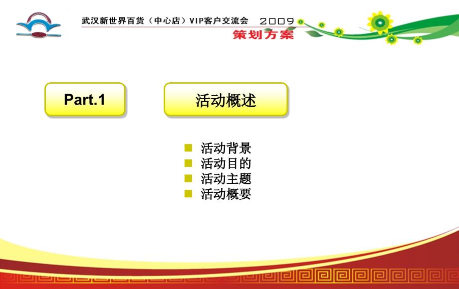 武汉新世界百货VIP客户交流会活动推广的的策划的方案课件_第3页