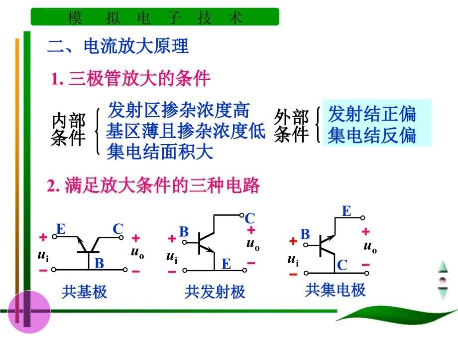 模拟电子技术基础 第2章 晶体管及其放大电路课件_第5页