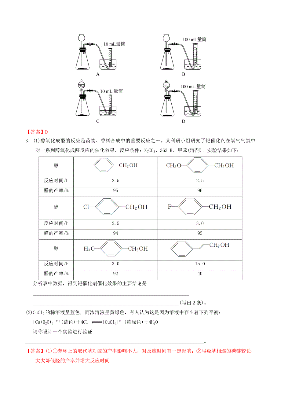 高考化学二轮复习 专题15 实验方案的设计与评价学案 鲁科版_第3页