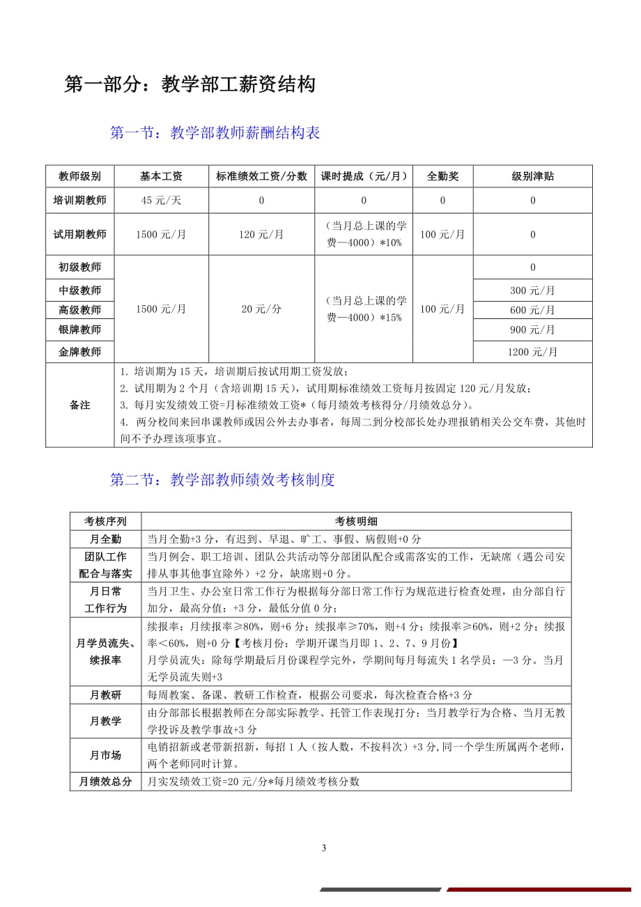 【各行业薪酬制度】教育行业薪酬_第3页