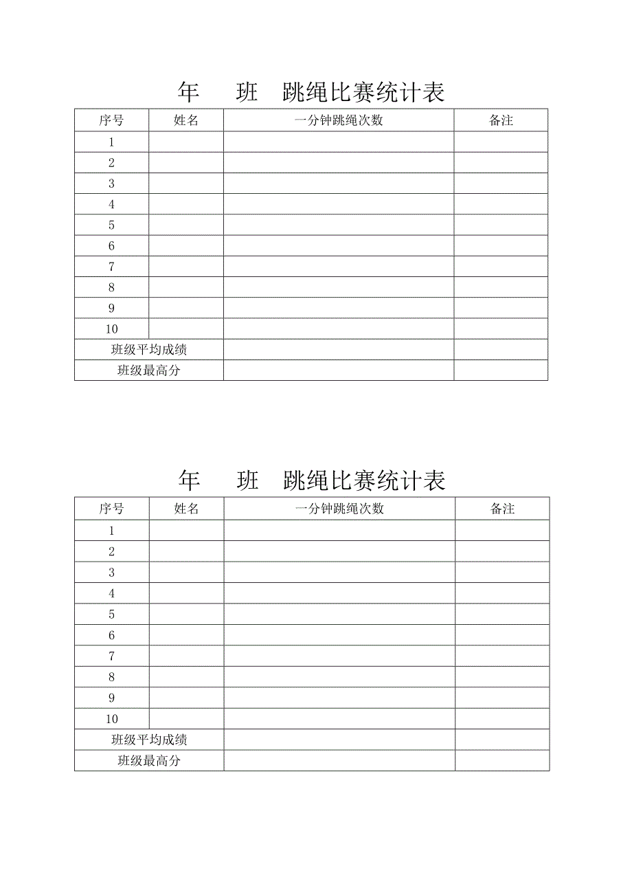 {精品}一分钟跳绳比赛活动方案 {精品}_第3页