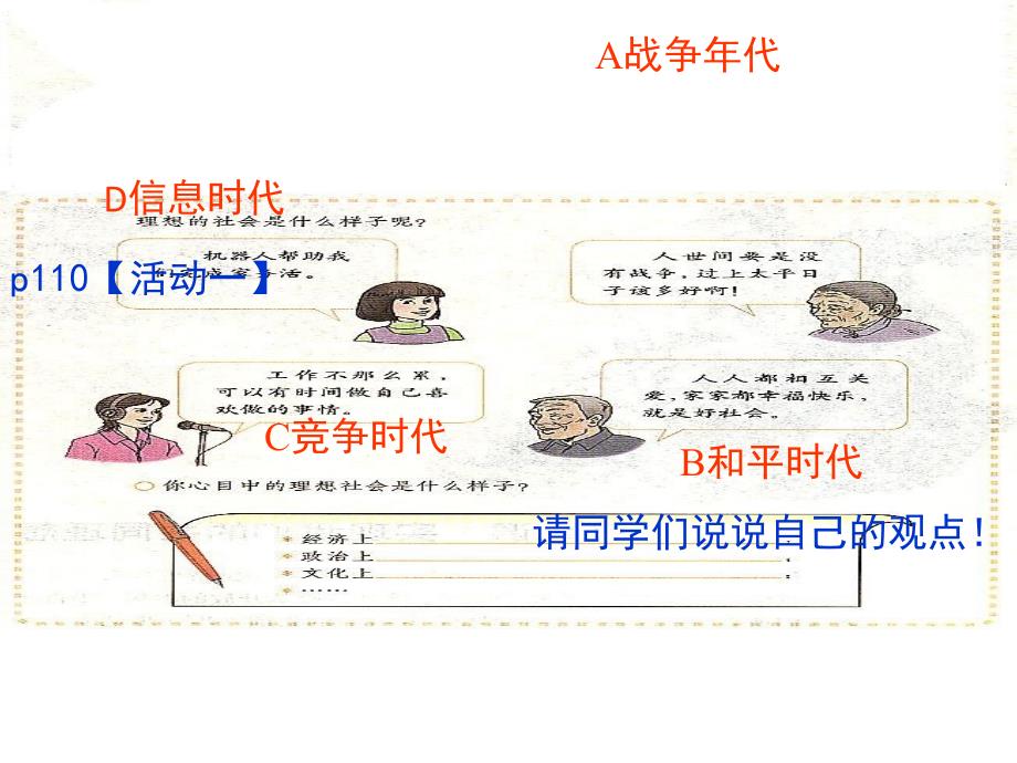 河北省高碑店市白芙蓉中学政治人教版九年级上课件《我们的共同理想》_第3页