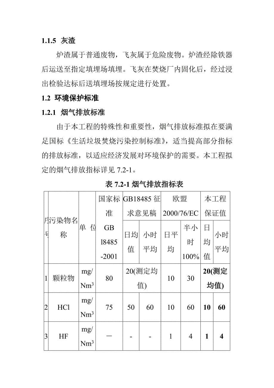 生活垃圾焚烧发电厂项目环境保护与环境监测_第5页