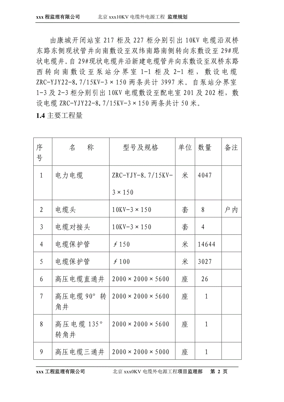 电力工程监理规划._第2页