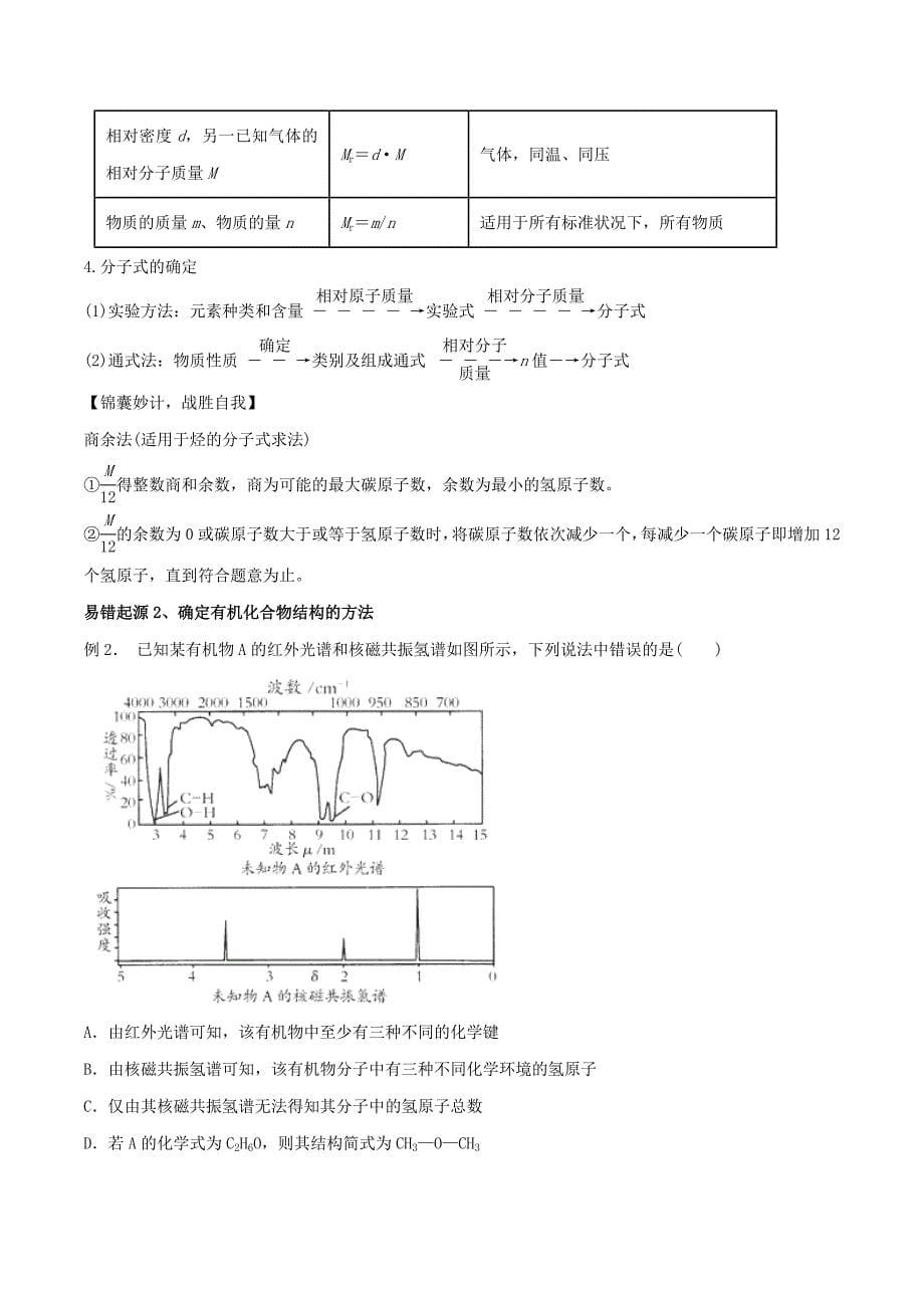 高考化学（四海八荒易错集）专题16 有机化合物的结构与性质_第5页