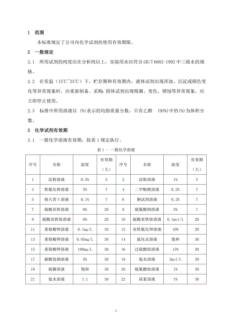 化学试剂有效期 标准._第1页