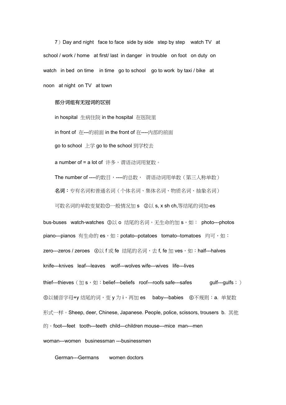 初中英语总复习知识点归纳｛精品文档｝_第3页