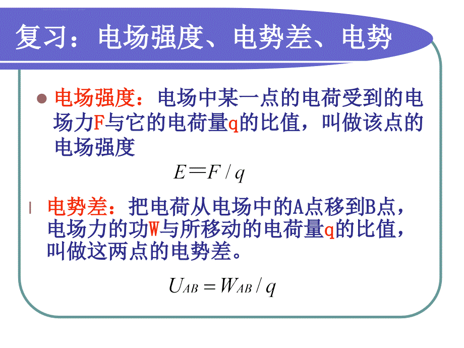 电场强度和电势的关系课件_第2页