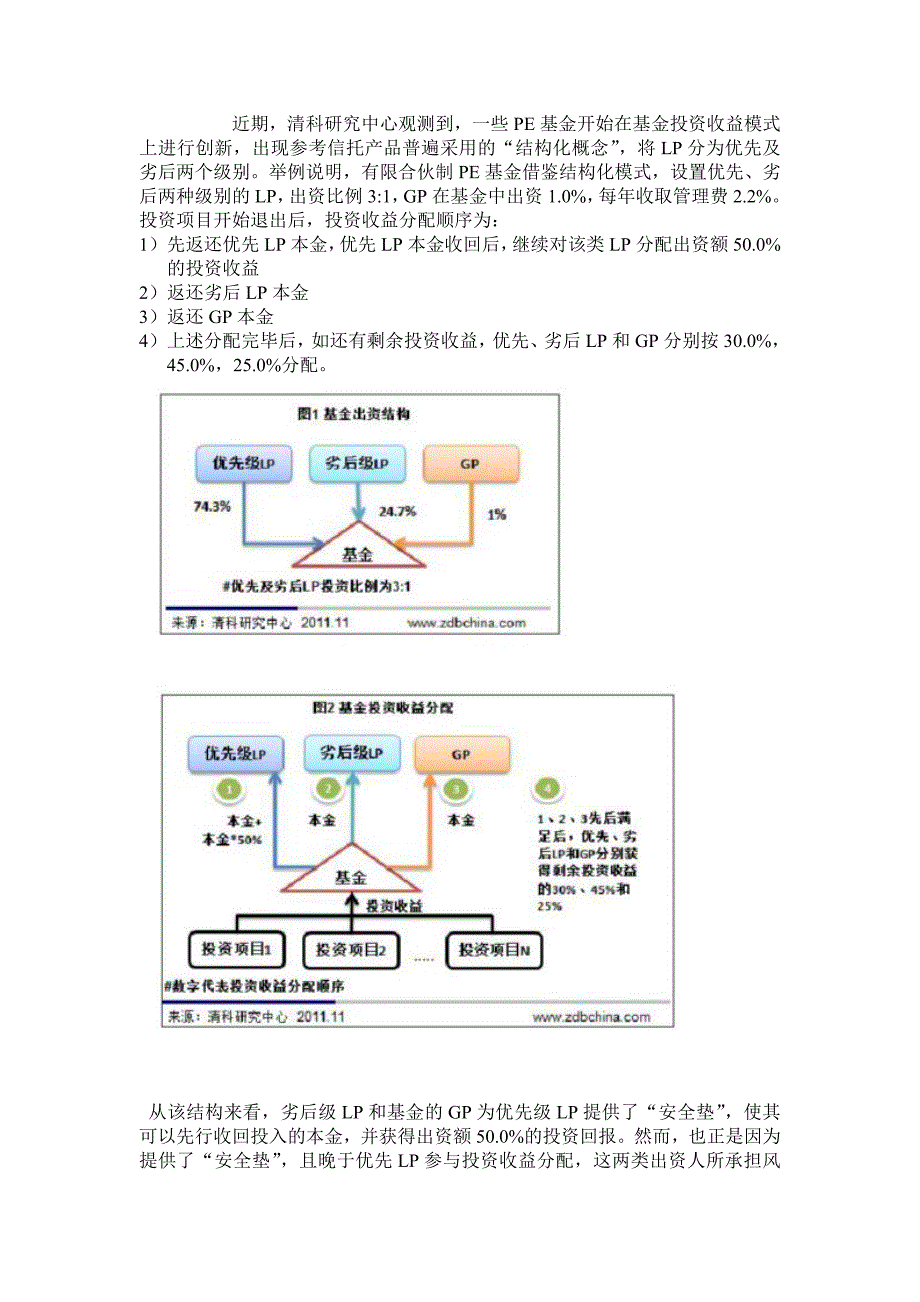 优先级劣后级合伙人分配模式(最新-编写)_第1页