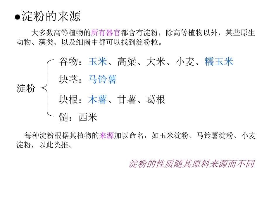 淀粉与变性淀粉知识课件_第5页