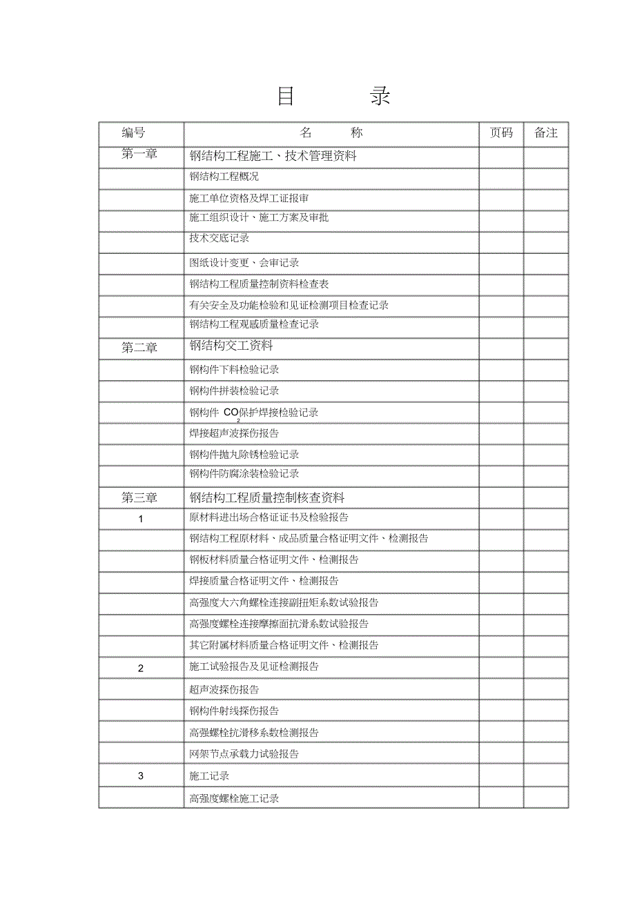 钢结构验收资料(标准全套)._第2页