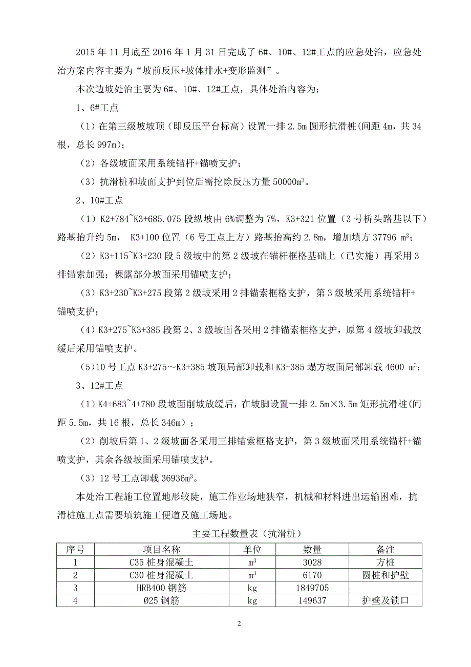 抗滑桩施工方案方案-_第2页