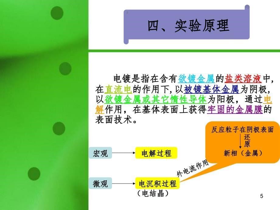 实验一-电镀实验PPT演示课件_第5页