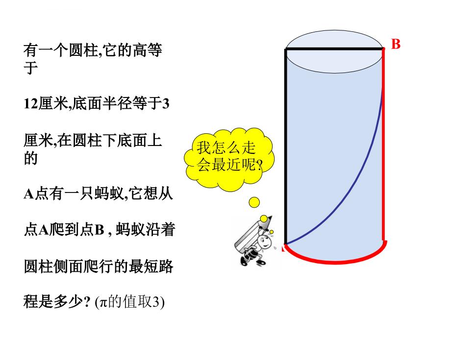 蚂蚁怎样走最近(圆柱)课件_第4页