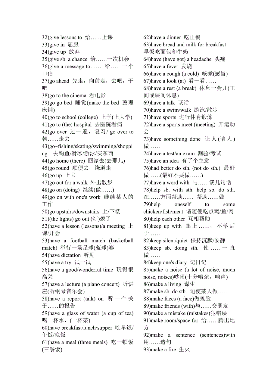 初中英语重点短语-语法-句型复习大全（最新-编写）5335_第2页