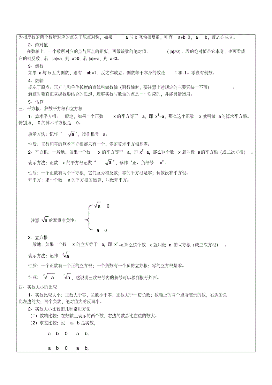 北师大版八年级数学第二章实数教案+练习_第2页