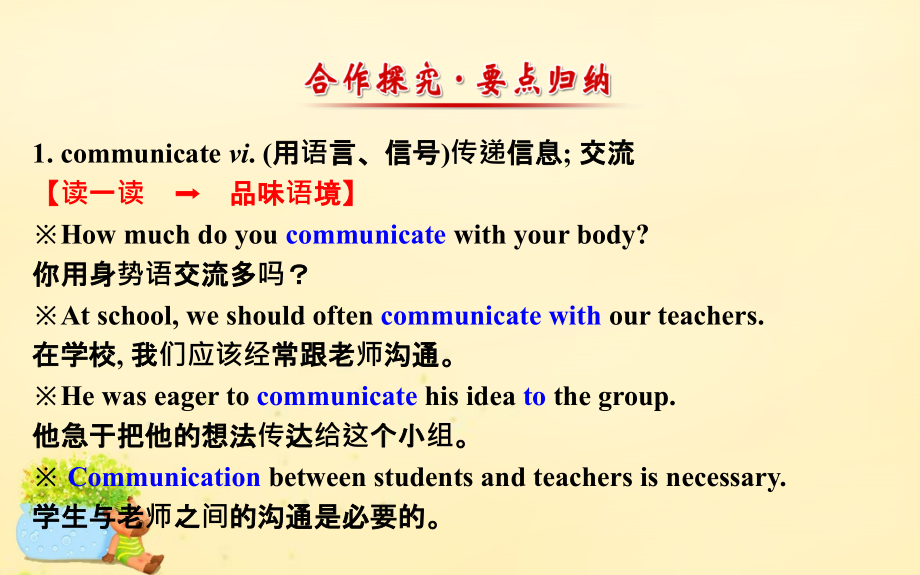 课时讲练通高中英语-Module-3-Body-Language-and-Nonverbal-Com课件_第2页