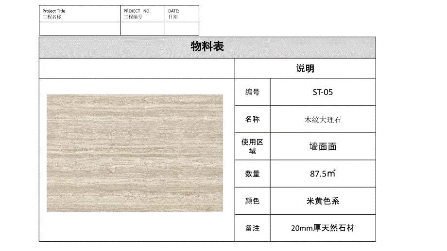 装修材料物料表课件_第5页