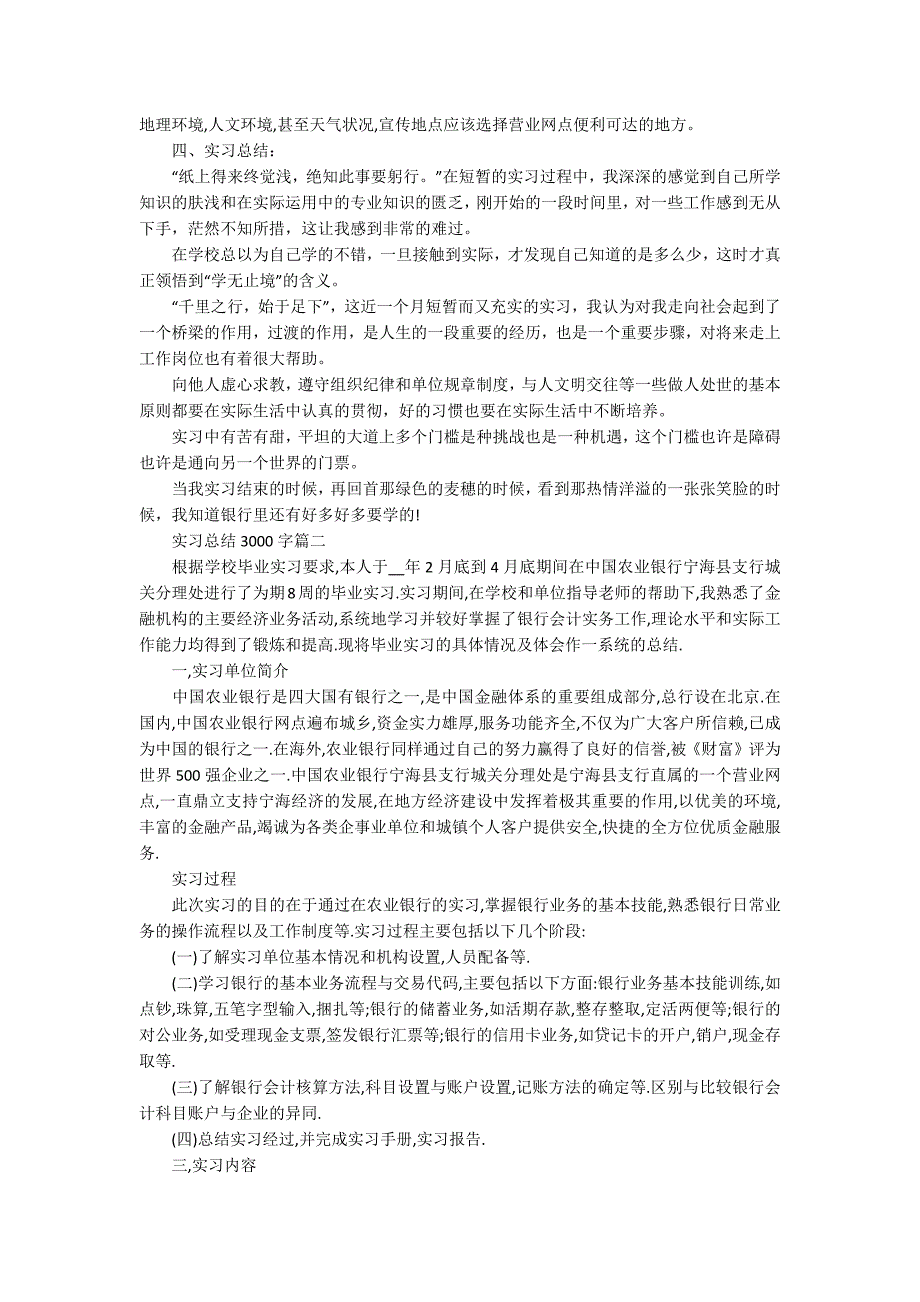 实习总结3000字5篇精选_第4页