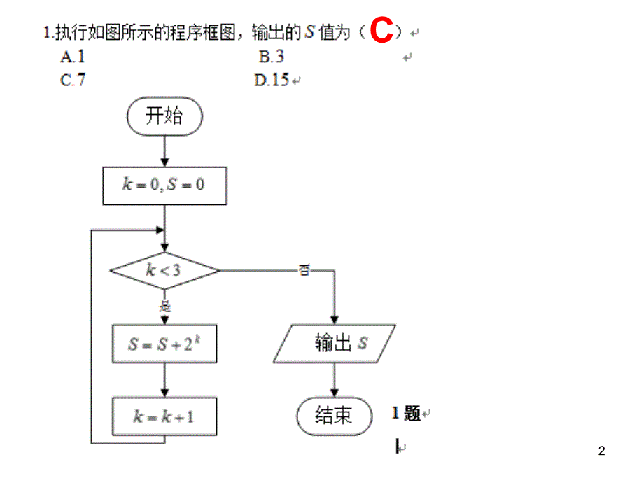 程序框图典型例题（课堂PPT）_第2页