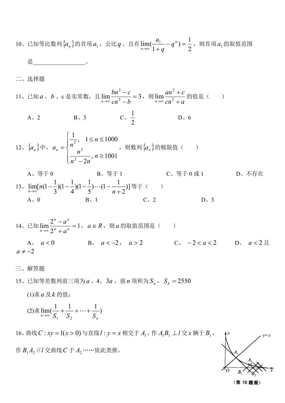 17093编号上海高中数学数列的极限_第5页