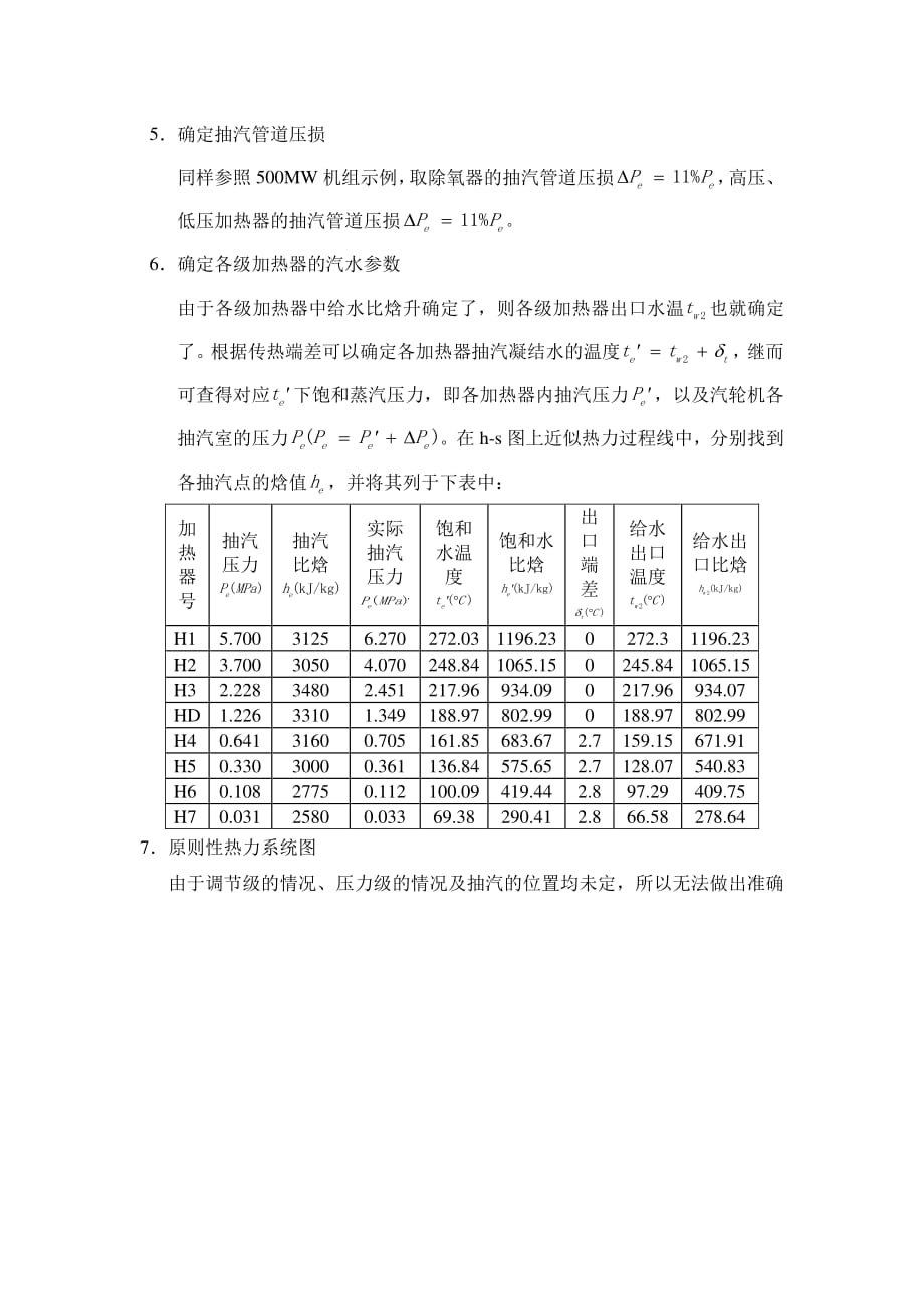 汽轮机课程设计 说明书 设计题目：50 万千瓦凝汽式汽轮机热平衡计算_第4页