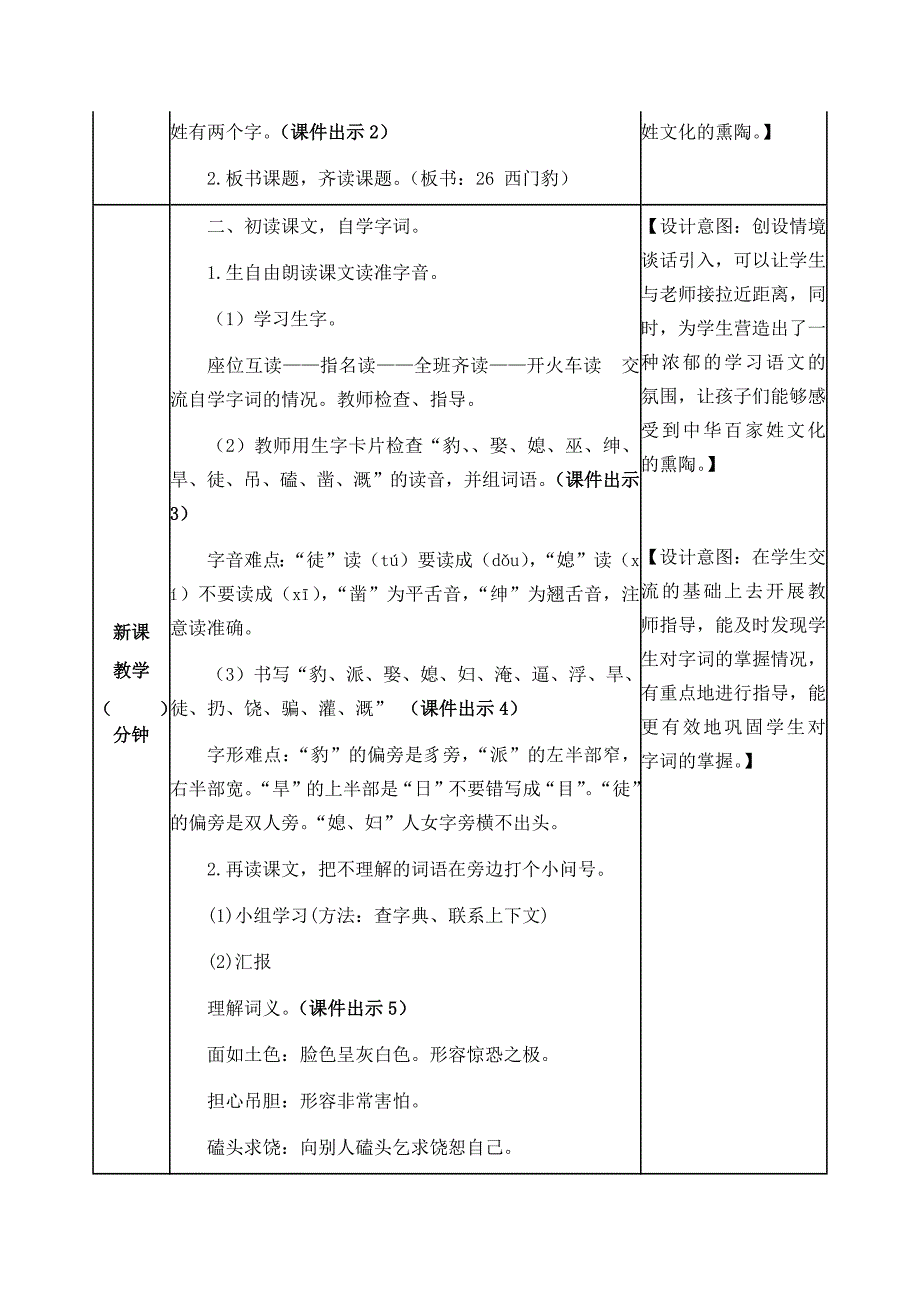 【部编语文四年级上册】26 西门豹治邺 教案设计_第2页