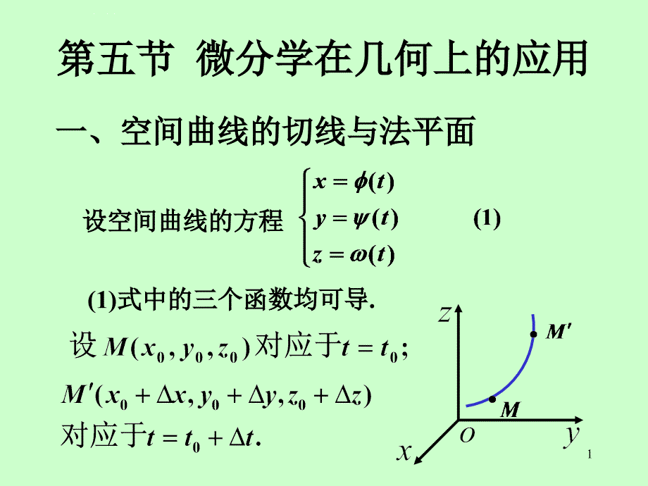 第6节 微分法在几何上的应用课件_第1页