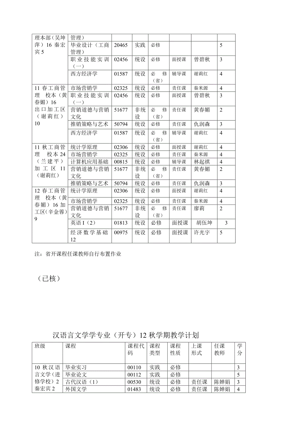 法学专业(开专)12秋学期教学计划_第2页