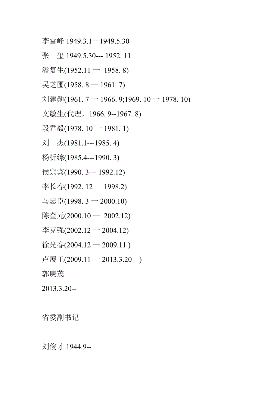 21578编号中共河南省委历任领导_第3页