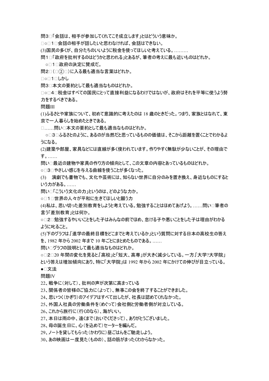 2004年日语二级真题及其答案[2]_第4页