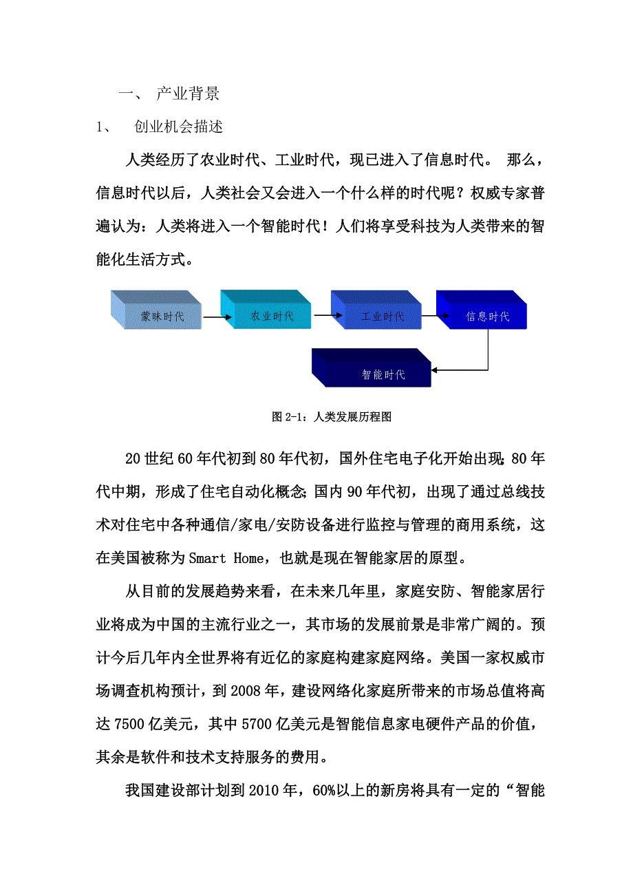 【精编】智能家居商业计划书._第1页