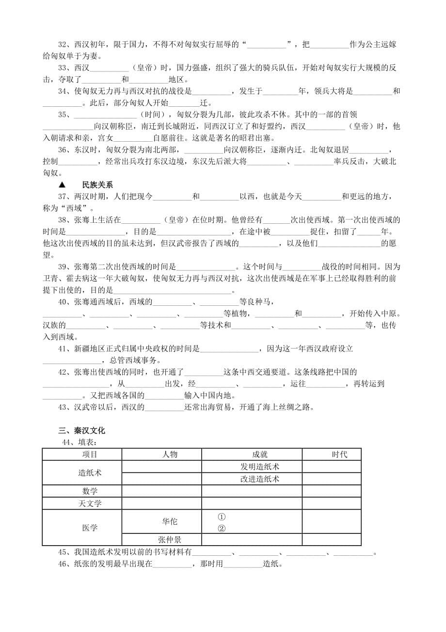 七年级上册中国古代史知识要点填空.doc_第5页