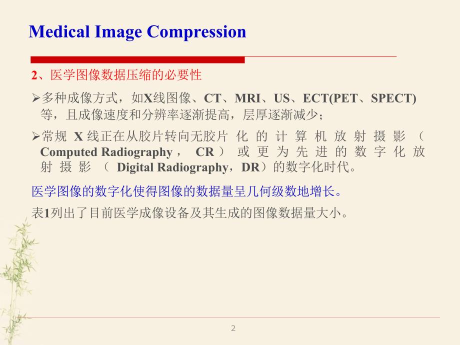 医学图像压缩技术PPT_第3页