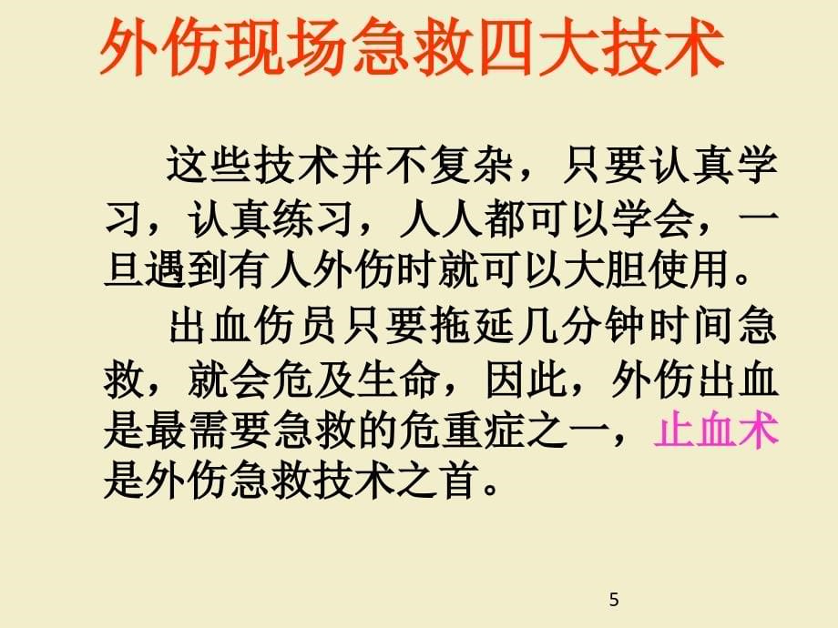 现场外伤急救四大技术PPT_第5页