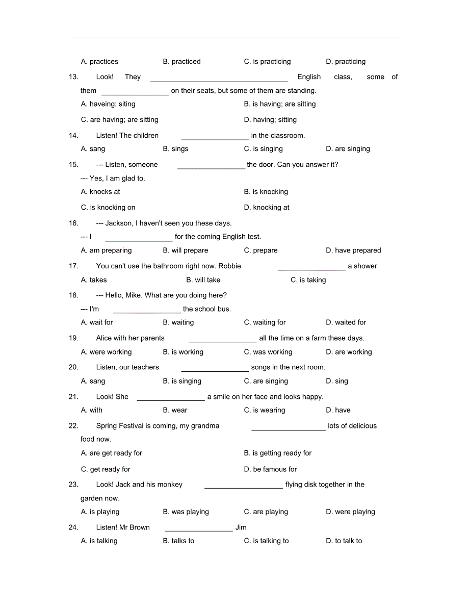 2019-2020秋七年级英语上册Module9Peopleandplaces基础练习(新版)外研版_第2页