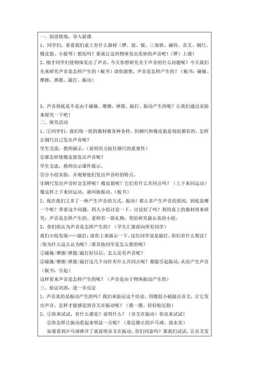 (新教材)教科版四年级上册科学：声音2声音是怎样产生的教_第2页