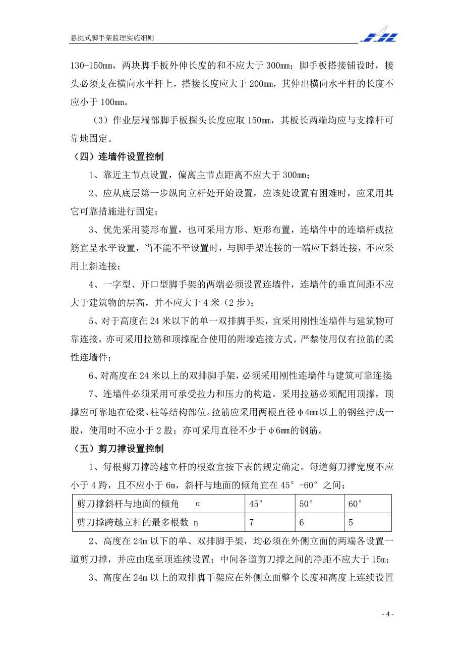 1609编号悬挑脚手架监理实施细则_第5页