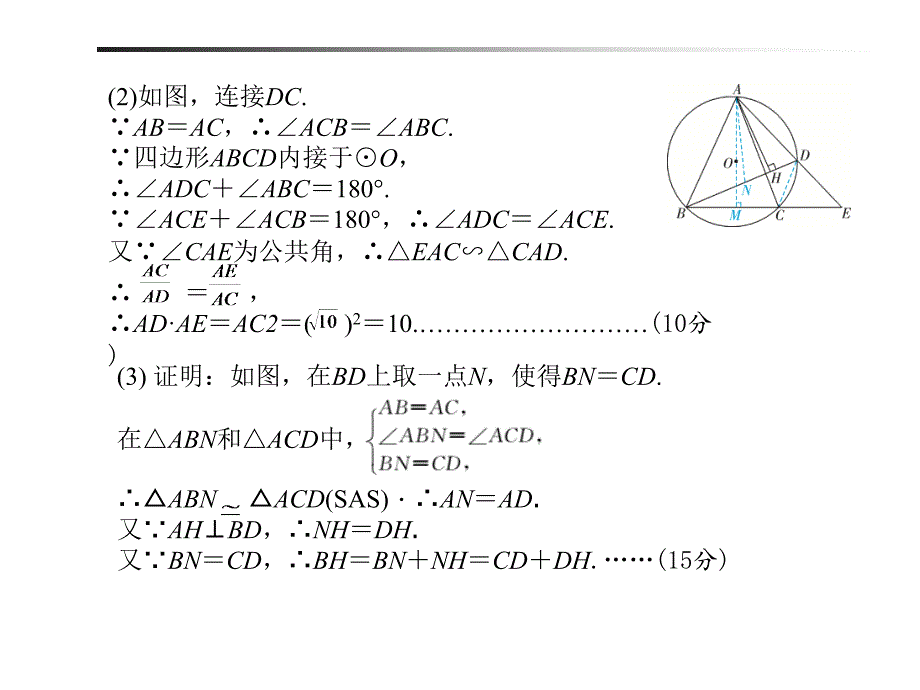 中考课件题型2圆的证明与计算_第3页