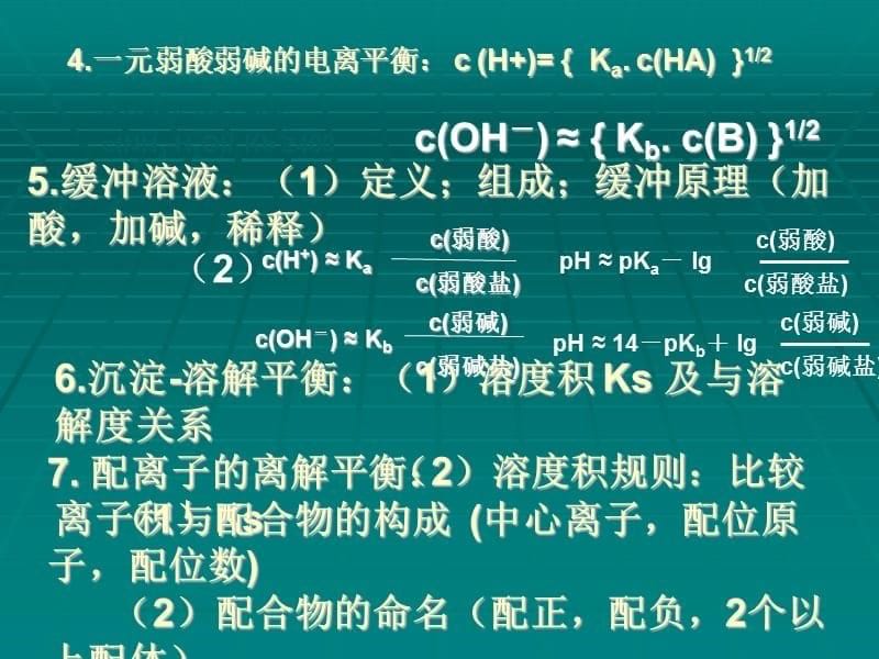 浙大版_普通化学第六版知识点归纳PPT_第5页