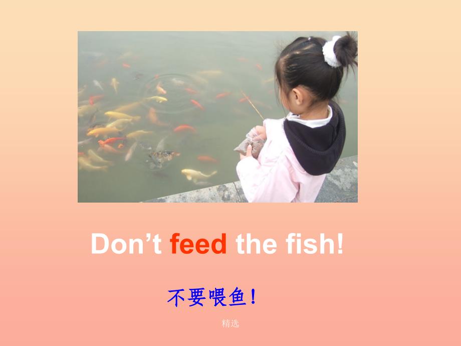 201X春四年级英语下册 Module 1 Unit 2《Don’t feed the fish》课件3 （新版）外研版_第4页