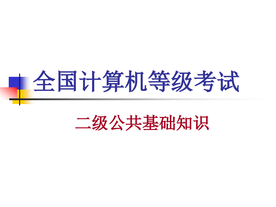 计算机二级公共基础知识._第1页