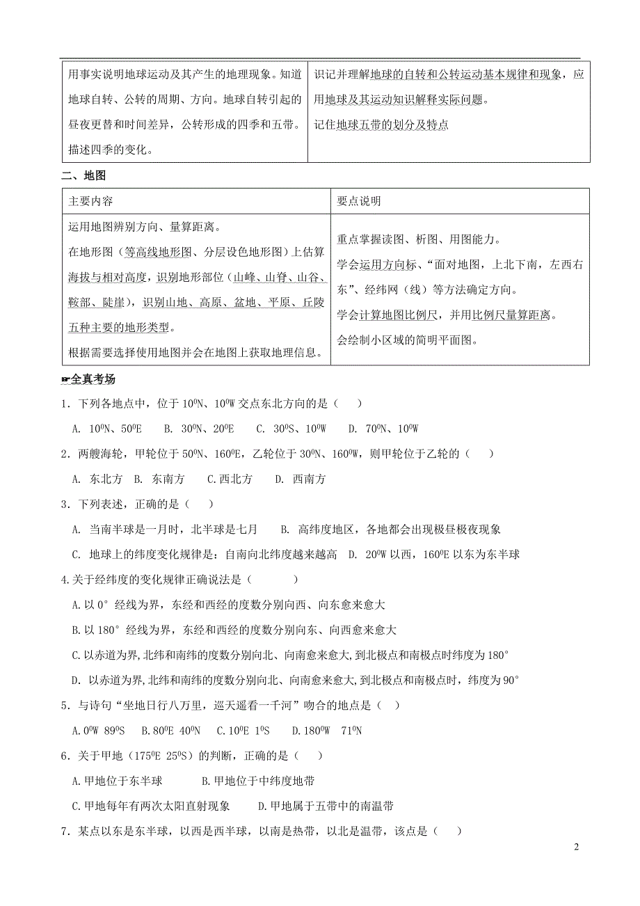 四川泸州外国语2013级八年级地理下学期结业考试资料 .doc_第2页