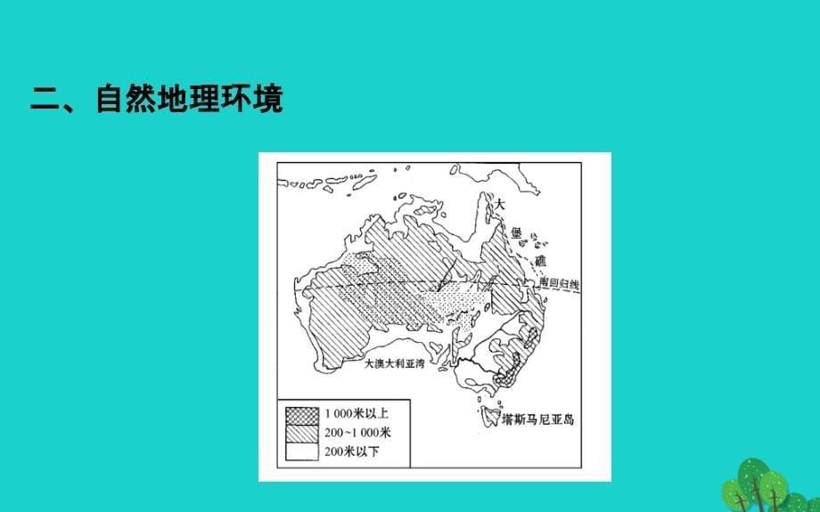 七年级地理下册第八章第四节澳大利亚（一世界活化石博物馆自然地理环境）习题课件（新版）新人教版 (2).ppt_第5页