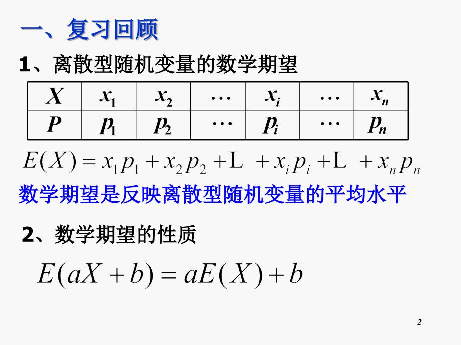 离散型随机变量的方差(上课用)（课堂PPT）_第2页