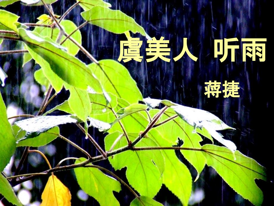 虞美人 听雨(完美版)_第4页