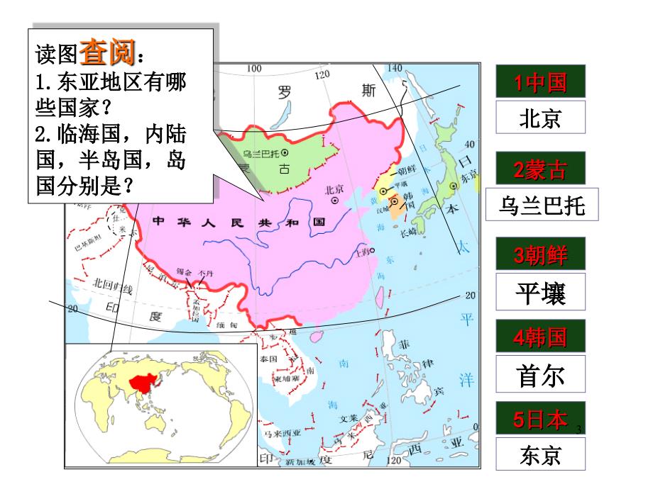 区域地理二轮复习东亚和日本（课堂PPT）_第3页